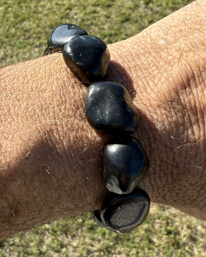 Shungite Large Tumbled Bracelet